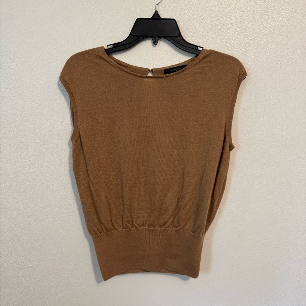 Banana Republic Tan Merino Wool Top